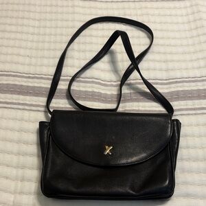 Paloma Picasso Black Leather Crossbody Bag